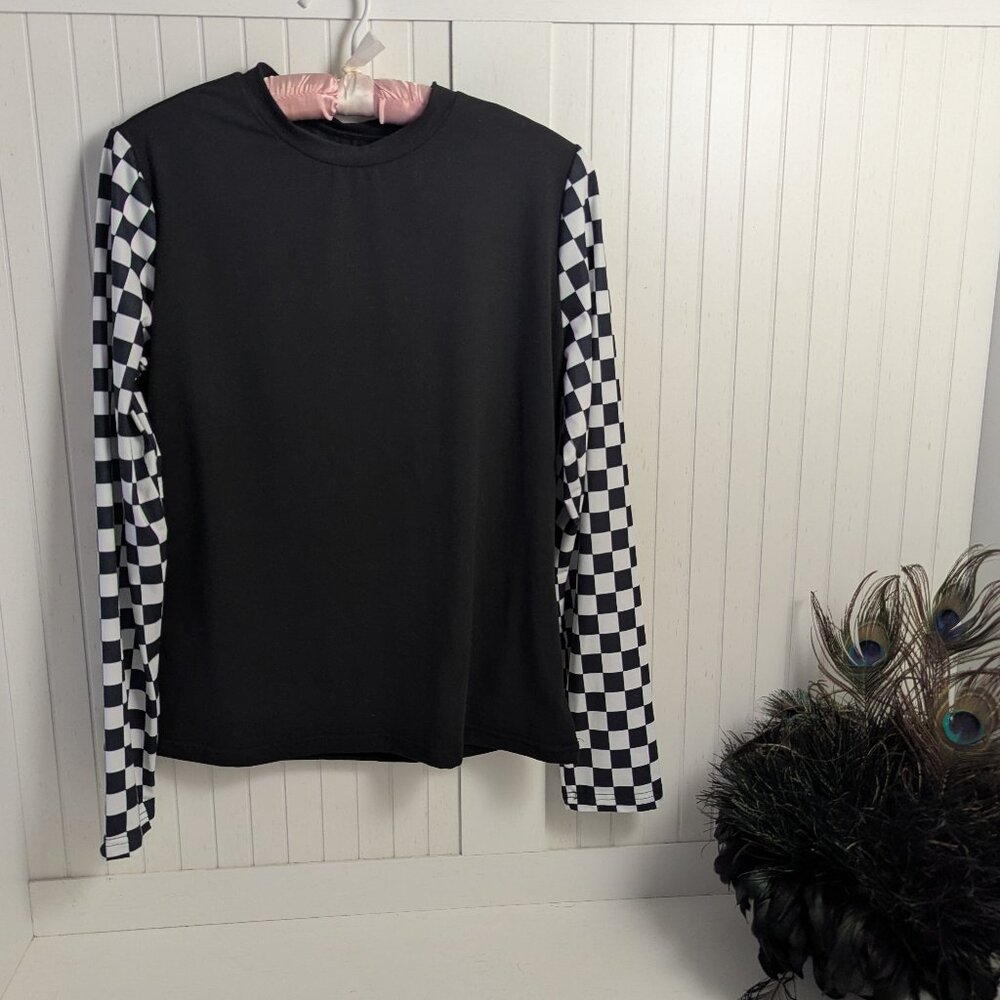 Checkered Sleeve 3@$15 CLOSET CLOSING